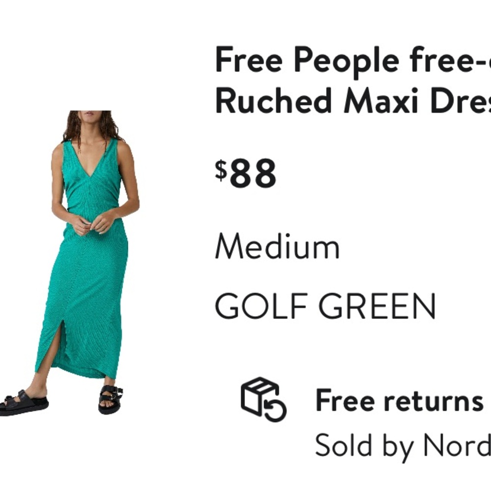 Free People Free-est Lyla Maxi Dress in Golf Green
